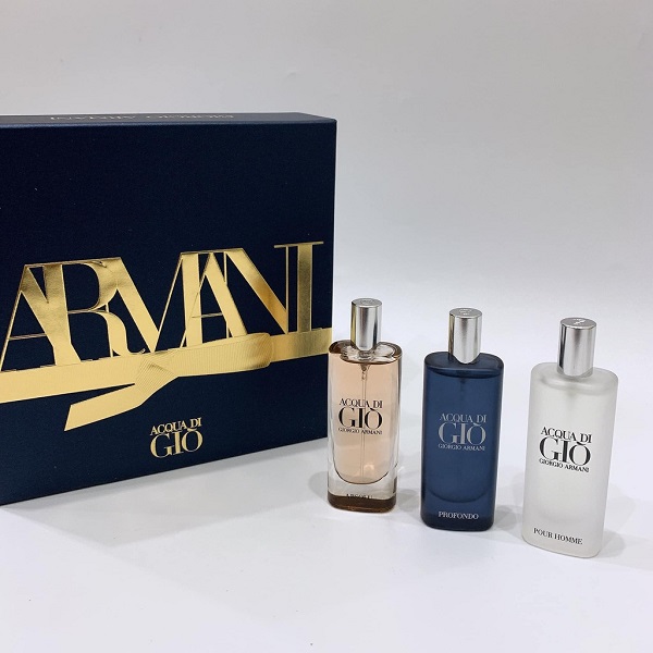 Giorgio Armani nổi tiếng với các dòng nước hoa cho nam và nữ